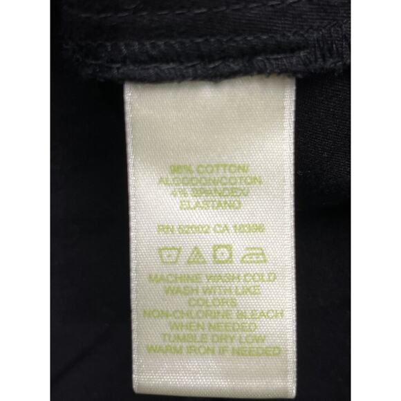 Sigrid Olsen Jacket Women's Size 10 Black trucker with contrasting cuffs pockets - Picture 6 of 7